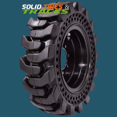 foam filled tires for skid steer|solid rubber skid loader tires.